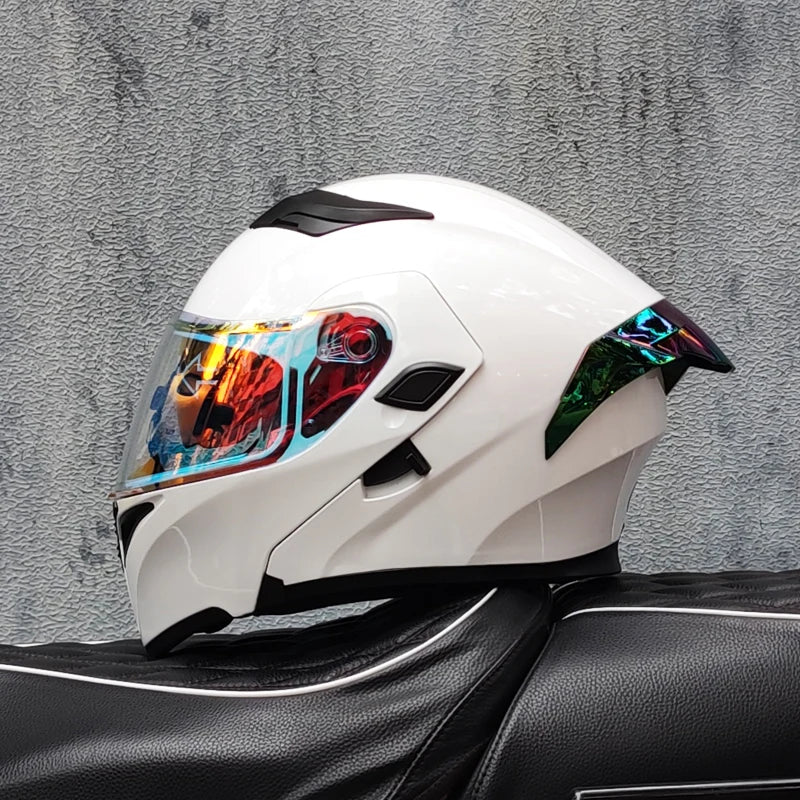 Motorcycle helmets Double Visors Modular Flip Up helmet DOT