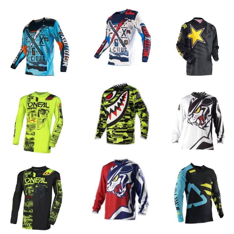 2025 New Cycling Jersey Quick-Dry BMX ATV MTB Cycling T-shirt Mountain Bike Road Bicycle Motorcycle T-Shirt  Motorcycles Kleding