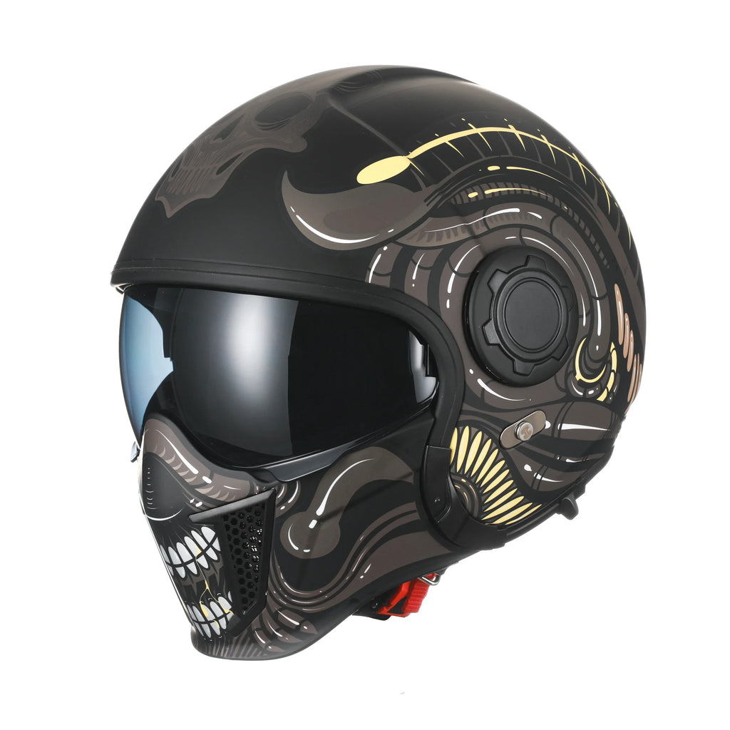Modular Motorcycle Helmet Full Face Open Face Retro Helmets DOT ECE APPROVED CYRIL OP12A Capacete De Moto Masculino