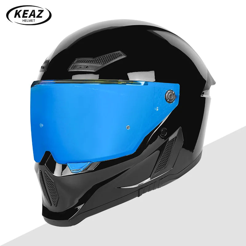 Men's Motorcycle Full Face Helmets Women's Bike Racing, Street Bike Riding All-Season Full-Coverage Safety Helmets