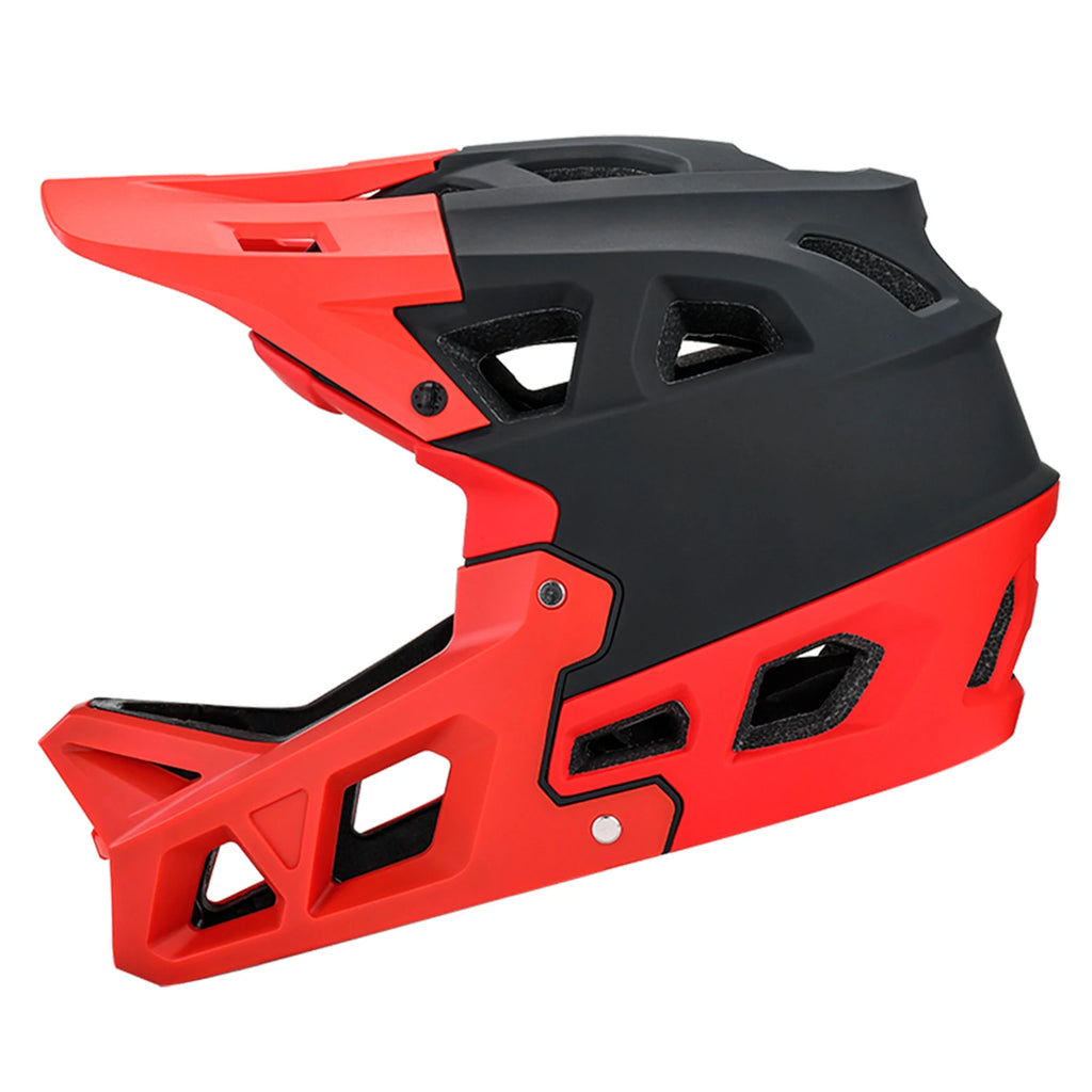 Full Face Mountain Bike Helmet Adult Racing Downhill MTB Helmet for Men/Women Adult Mountain Bike Helmet with Visor Over 31Vents