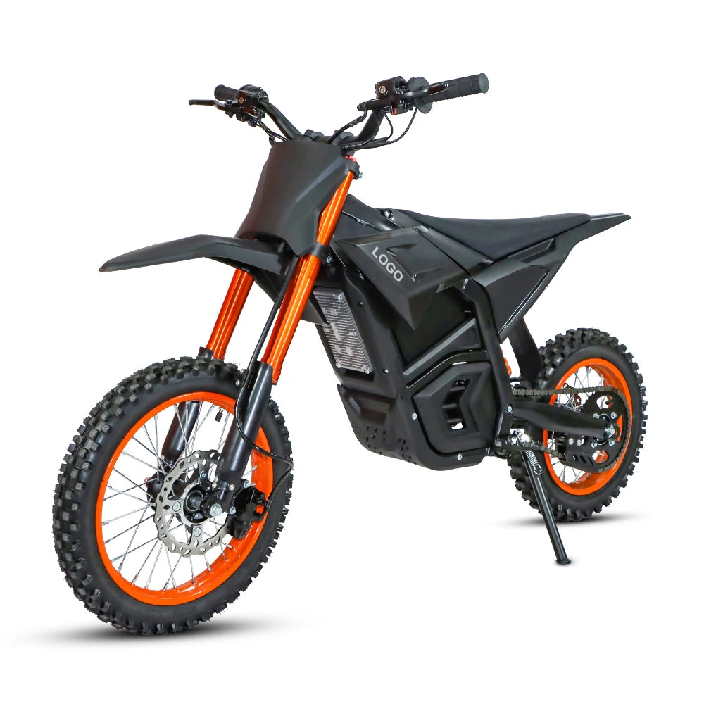 Electric Motorcycle 14 "/12" Fat Tires 3000W 48V 21AH Battery Ebike 37 mph