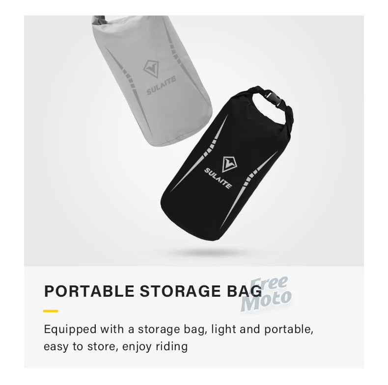 SULAITE Motorcycle Rain Suit Men Women Rain Gear Waterproof Protective Rain Coat with Pants 2 Pieces Breathable Outdoor