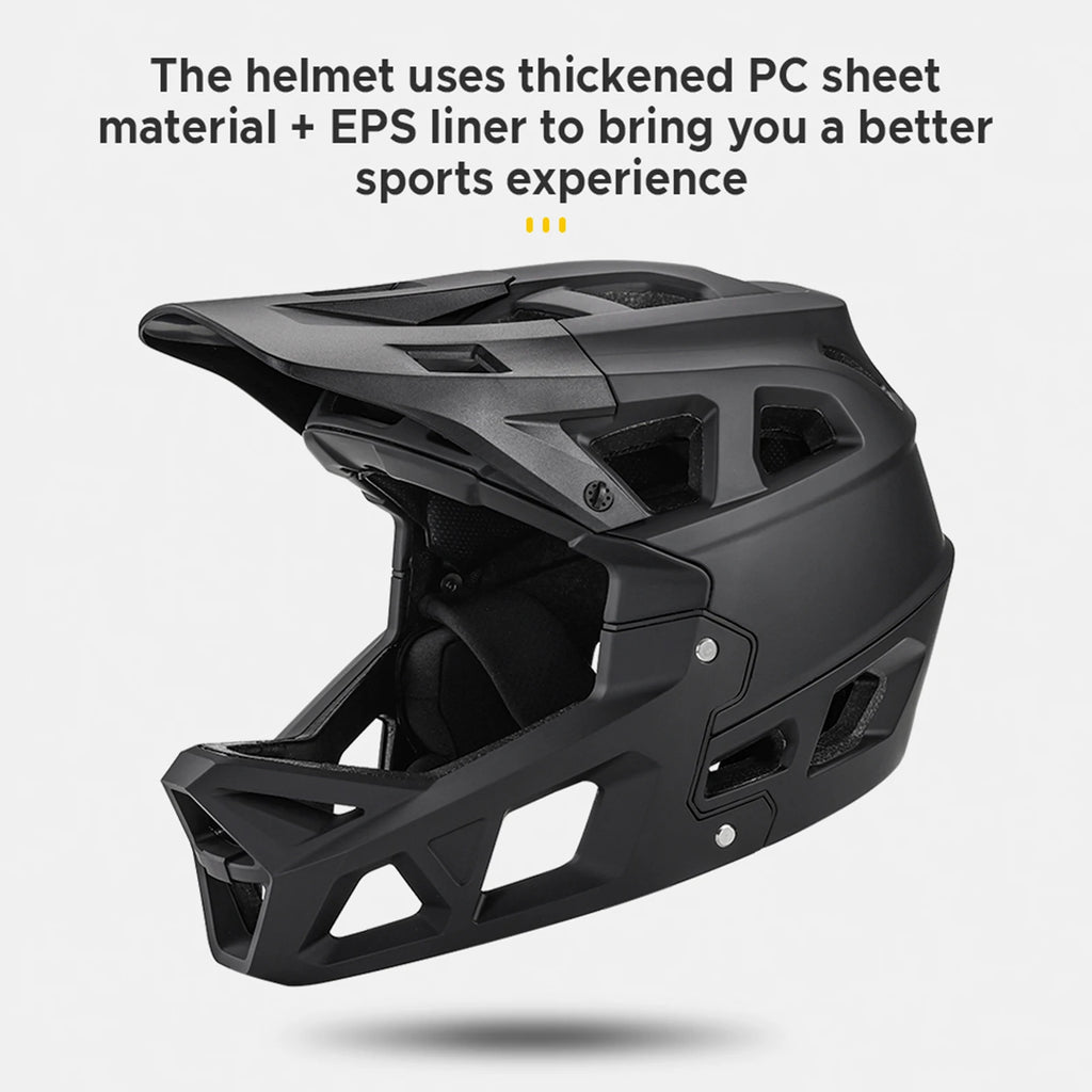 Full Face Mountain Bike Helmet Adult Racing Downhill MTB Helmet for Men/Women Adult Mountain Bike Helmet with Visor Over 31Vents