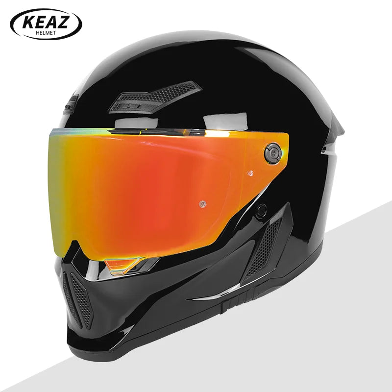 Men's Motorcycle Full Face Helmets Women's Bike Racing, Street Bike Riding All-Season Full-Coverage Safety Helmets