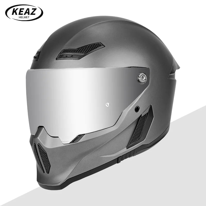 Men's Motorcycle Full Face Helmets Women's Bike Racing, Street Bike Riding All-Season Full-Coverage Safety Helmets