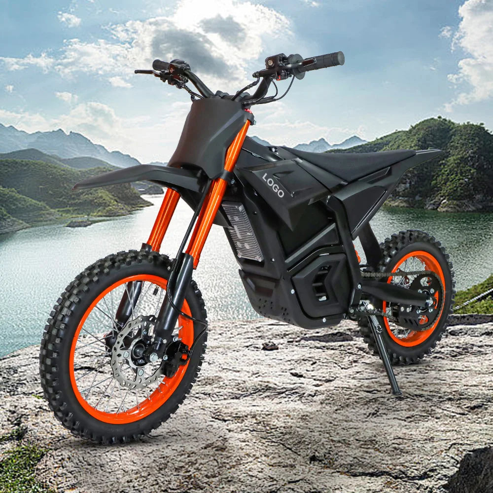 Electric Motorcycle 14 "/12" Fat Tires 3000W 48V 21AH Battery Ebike 37 mph