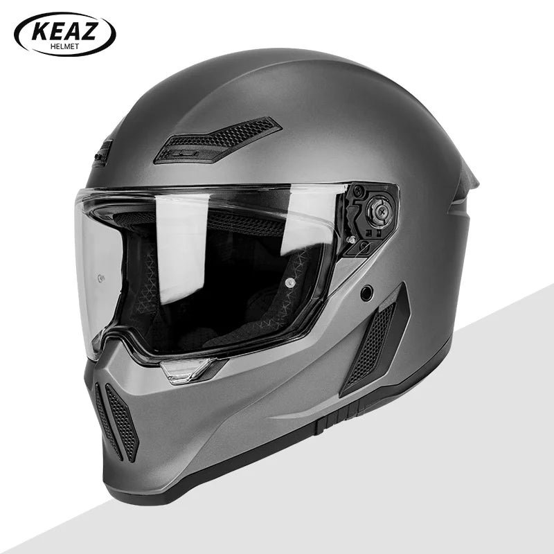 Men's Motorcycle Full Face Helmets Women's Bike Racing, Street Bike Riding All-Season Full-Coverage Safety Helmets