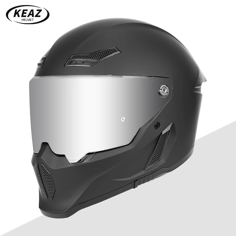 Men's Motorcycle Full Face Helmets Women's Bike Racing, Street Bike Riding All-Season Full-Coverage Safety Helmets