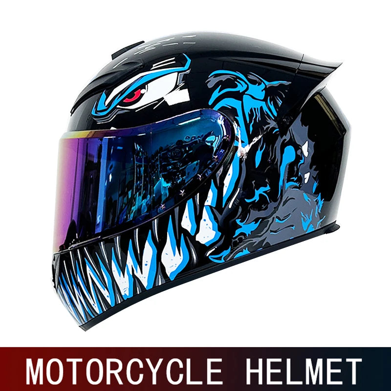 DOT men's motorcycle helmet full helmet sunshade retro arcade car full helmet four seasons winter warm racing kart helmet