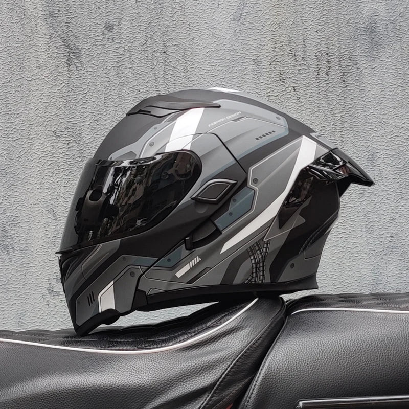 Motorcycle helmets Double Visors Modular Flip Up helmet DOT