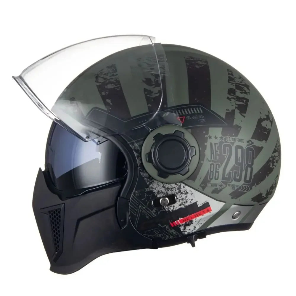 Modular Motorcycle Helmet Full Face Open Face Helmet Men Helmets DOT ECE APPROVED CYRIL OP12A Capacete De Moto Masculino