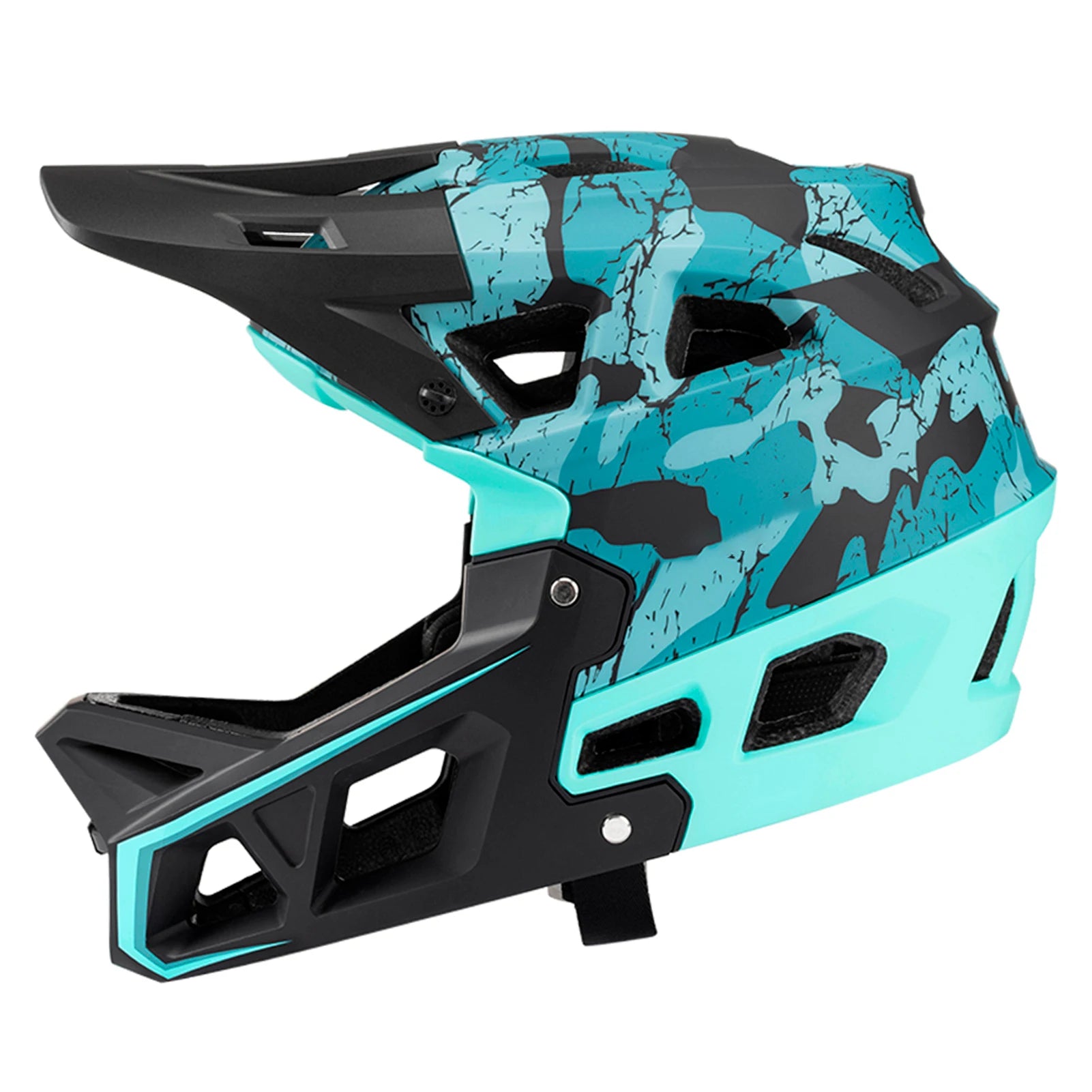 Full Face Mountain Bike Helmet Adult Racing Downhill MTB Helmet for Men/Women Adult Mountain Bike Helmet with Visor Over 31Vents