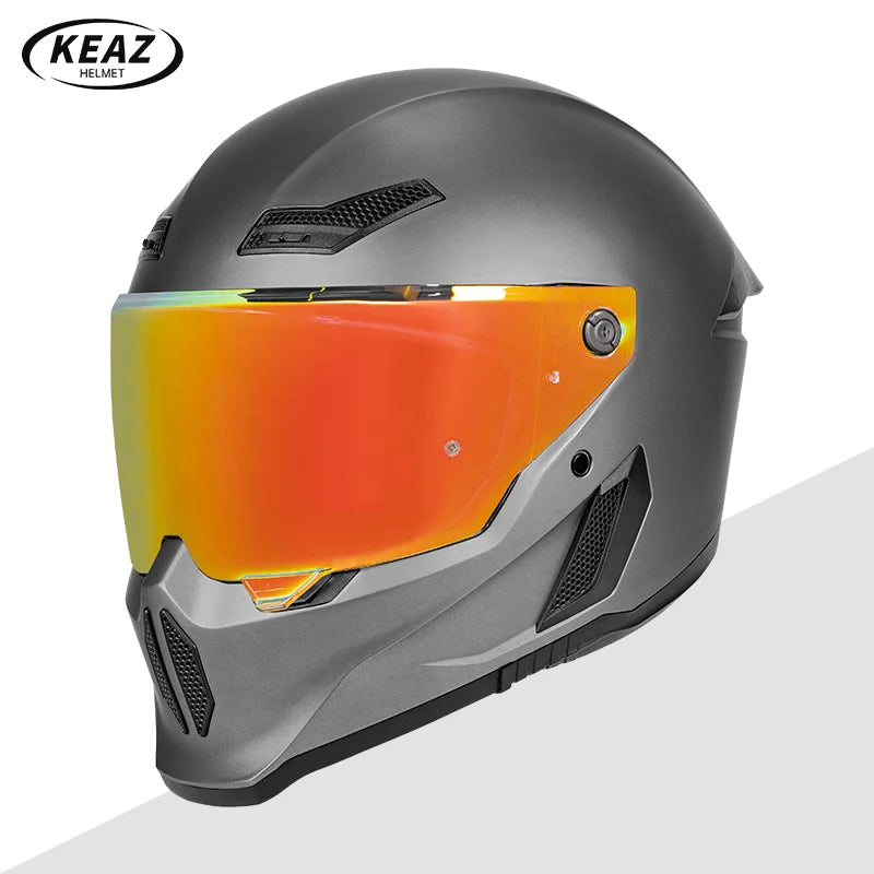 Men's Motorcycle Full Face Helmets Women's Bike Racing, Street Bike Riding All-Season Full-Coverage Safety Helmets