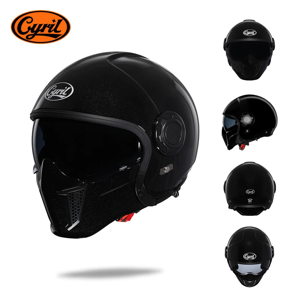 Modular Motorcycle Helmet Full Face Open Face Helmet Men Helmets DOT ECE APPROVED CYRIL OP12A Capacete De Moto Masculino