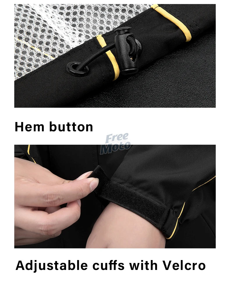 SULAITE Motorcycle Rain Suit Men Women Rain Gear Waterproof Protective Rain Coat with Pants 2 Pieces Breathable Outdoor