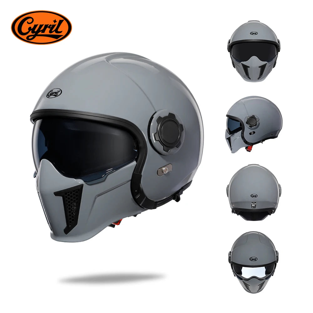 Modular Motorcycle Helmet Full Face Open Face Helmet Men Helmets DOT ECE APPROVED CYRIL OP12A Capacete De Moto Masculino