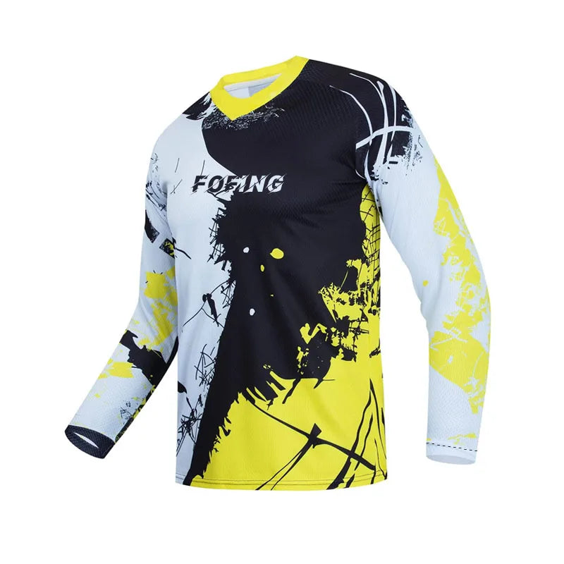 2025 New Cycling Jersey Quick-Dry BMX ATV MTB Cycling T-shirt Mountain Bike Road Bicycle Motorcycle T-Shirt  Motorcycles Kleding