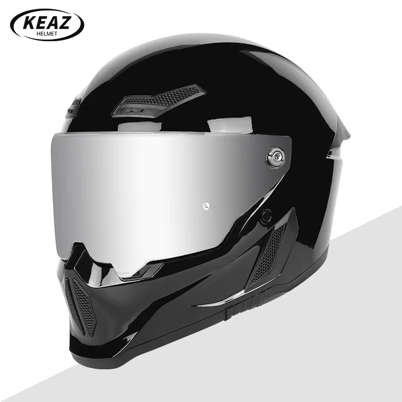 Men's Motorcycle Full Face Helmets Women's Bike Racing, Street Bike Riding All-Season Full-Coverage Safety Helmets