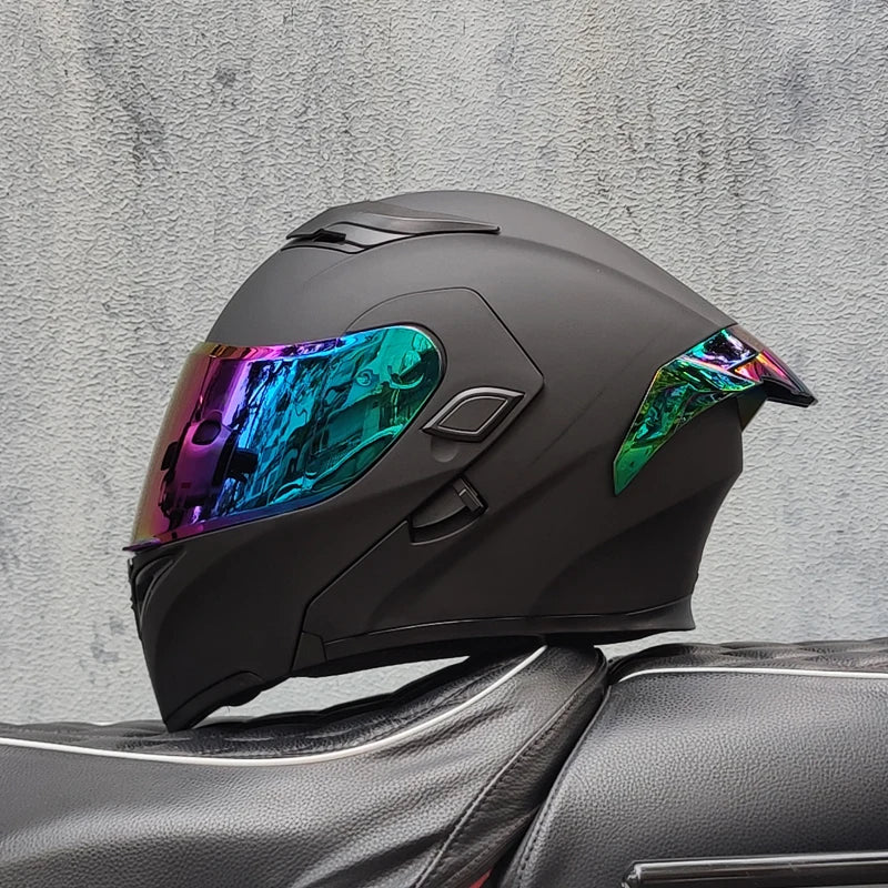 Motorcycle helmets Double Visors Modular Flip Up helmet DOT