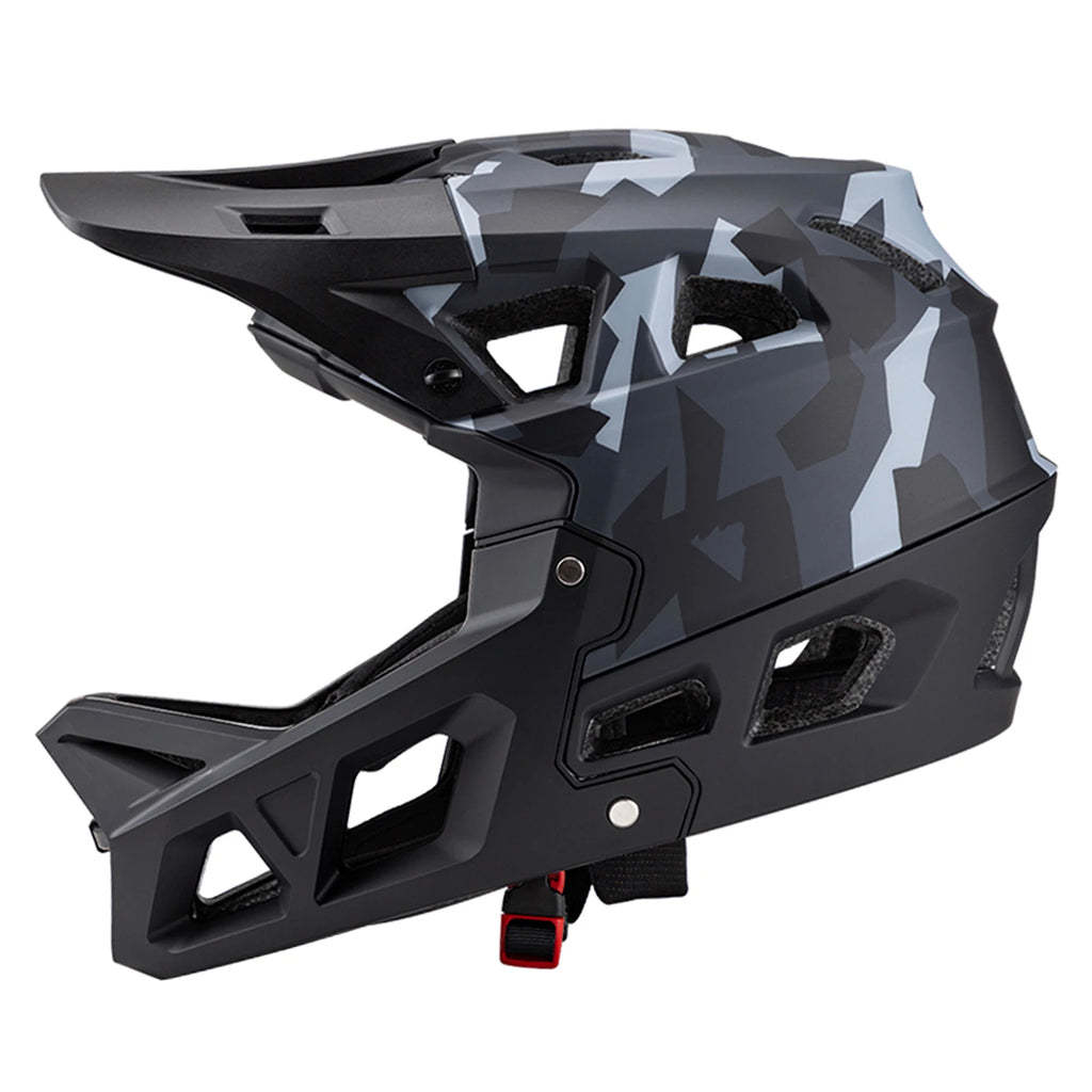 Full Face Mountain Bike Helmet Adult Racing Downhill MTB Helmet for Men/Women Adult Mountain Bike Helmet with Visor Over 31Vents