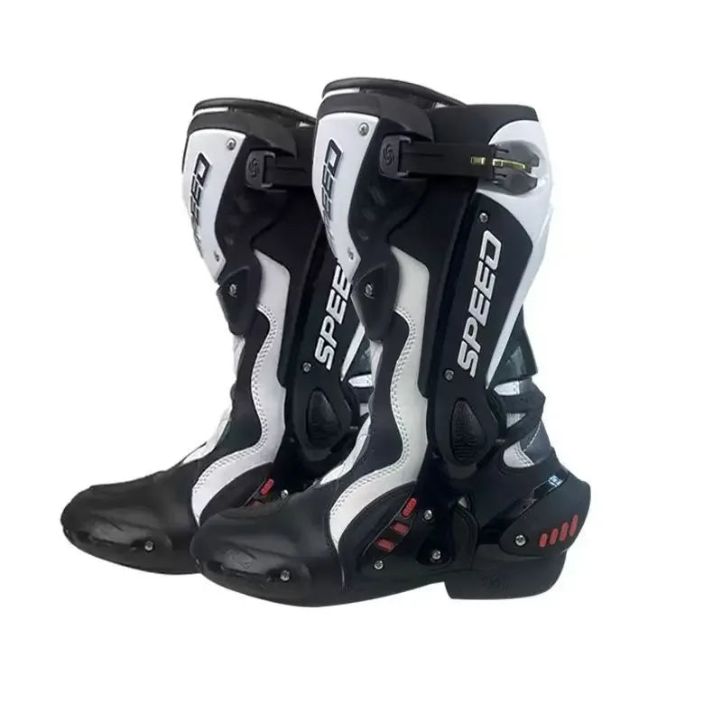 PRO-BIKER Motorcycle Boots Motorbike Anticollision Foot Ankle Protective Shoes Moto Riding Long Boot Off-road Racing Shoes