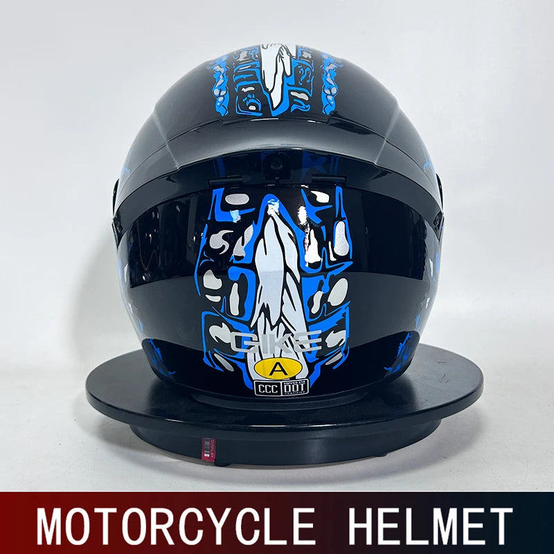 DOT men's motorcycle helmet full helmet sunshade retro arcade car full helmet four seasons winter warm racing kart helmet