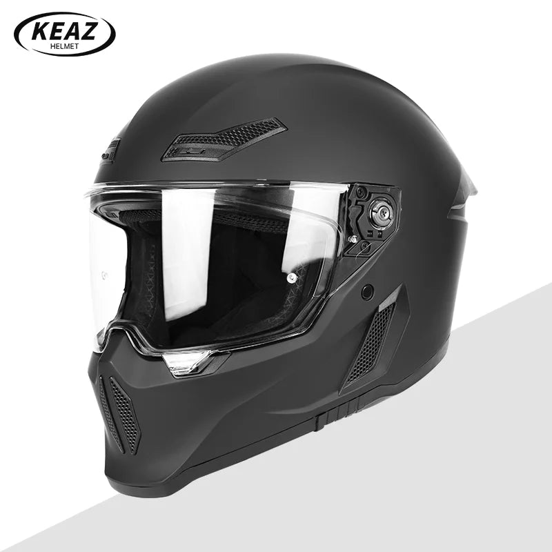 Men's Motorcycle Full Face Helmets Women's Bike Racing, Street Bike Riding All-Season Full-Coverage Safety Helmets