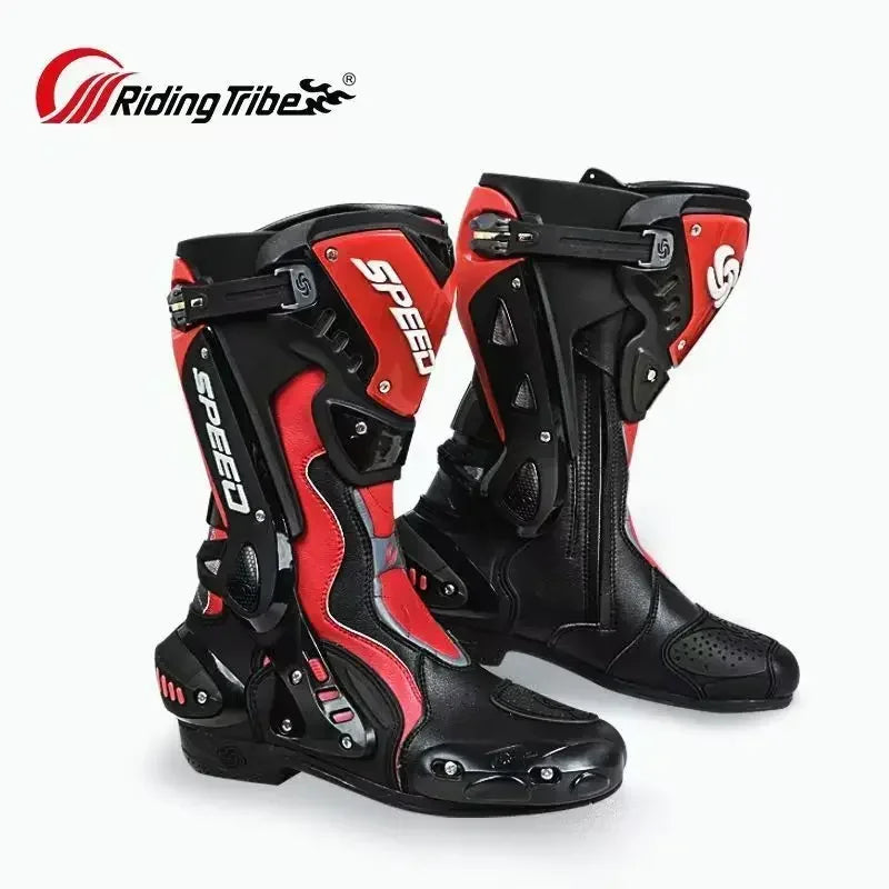PRO-BIKER Motorcycle Boots Motorbike Anticollision Foot Ankle Protective Shoes Moto Riding Long Boot Off-road Racing Shoes