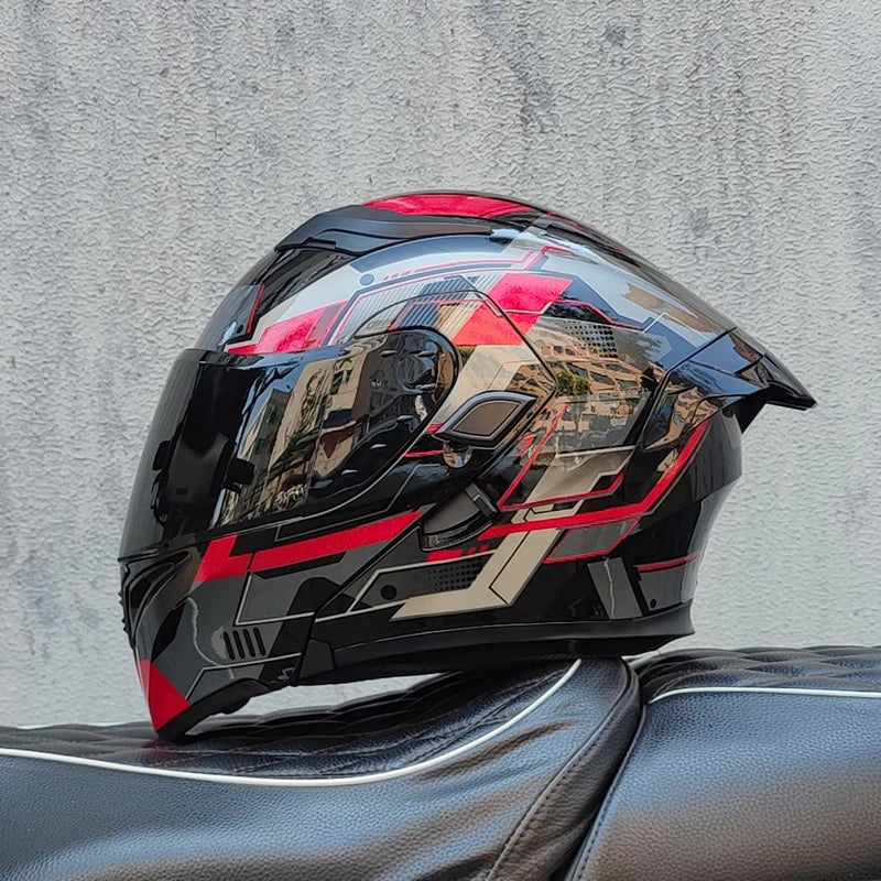 Motorcycle helmets Double Visors Modular Flip Up helmet DOT