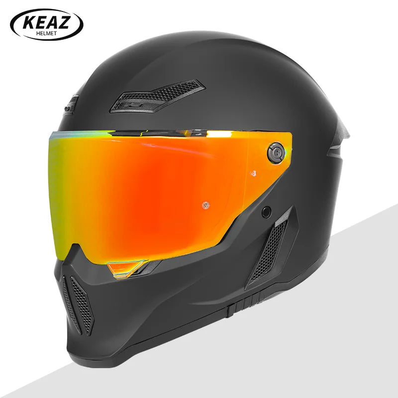 Men's Motorcycle Full Face Helmets Women's Bike Racing, Street Bike Riding All-Season Full-Coverage Safety Helmets
